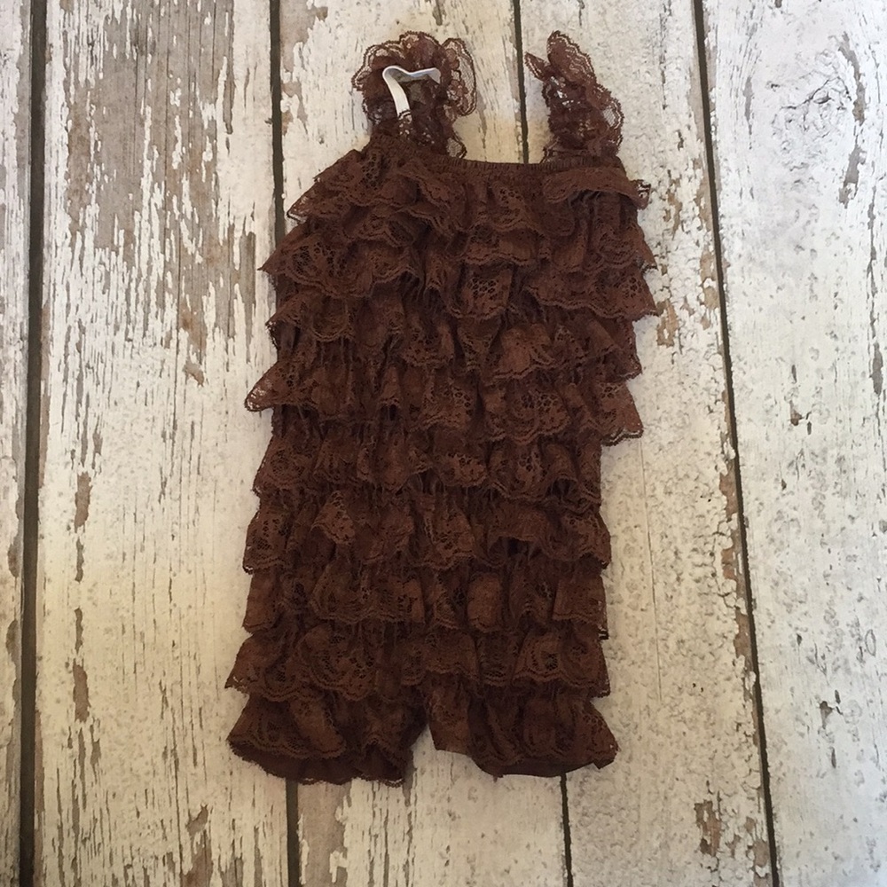 AdoraBelle Lace Romper - Sz. M (9-24 Months)